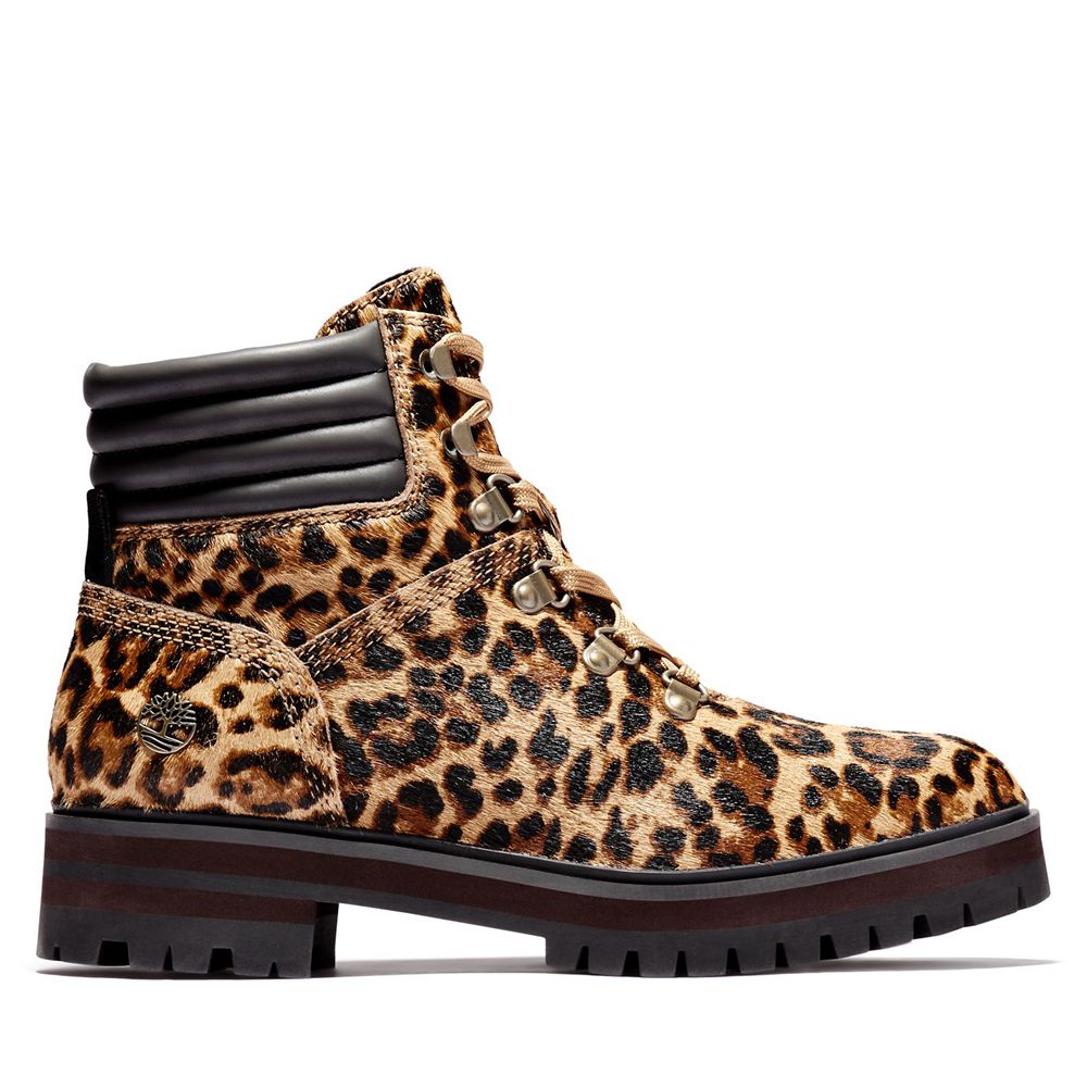 Botas de Amarrar Feminino - Timberland London Square - LGIWM6185 - Marrom/Pretas